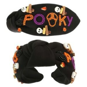 Kids‎ Black Spooky Halloween Headband Knotted Costume Accessory